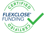 FlexClose Badge Logo